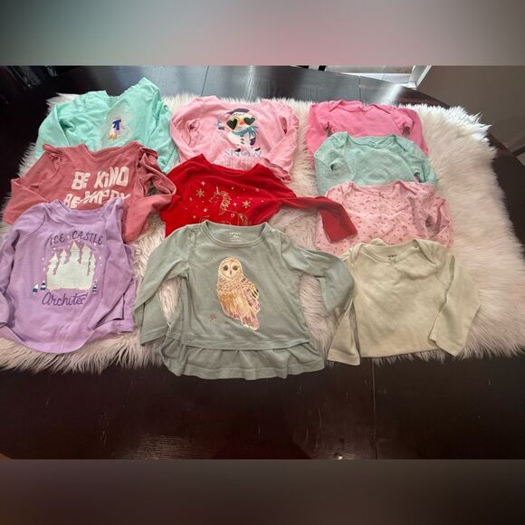Assorted Girl/Kids' Graphic Long Sleeve Shirts - Picture 1 of 6